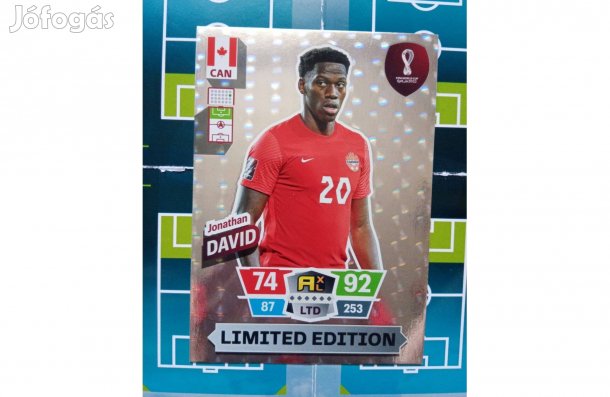 Jonathan David (Kanada) Fifa World Cup 2022 Qatar XXL Limited kártya