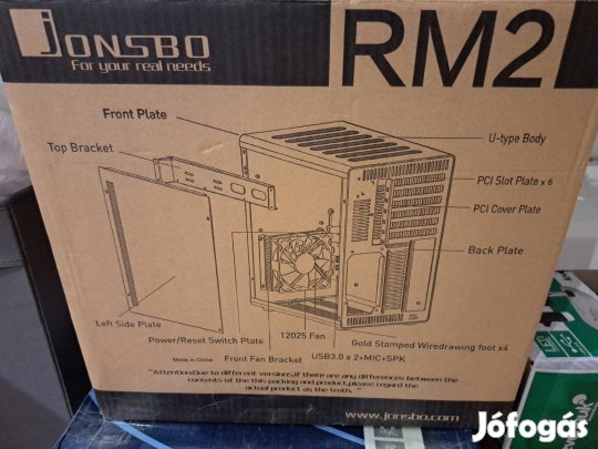 Jonsbo RM2  _ /  itx gépház újszerű _ / 