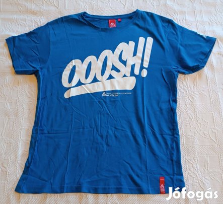 Jópofa "Xplicit Industries" Kék Pamut Vicces / Fun Női Póló (L méret)