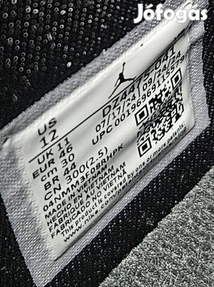 Jordan MVP " Black / University Blue " utcai kosaras cipő  43 / 46