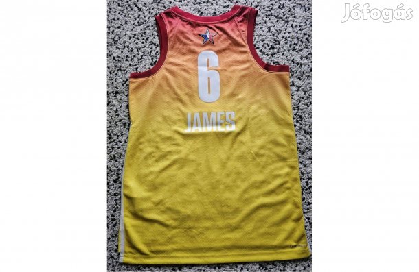 Jordan NBA Lebron James M és XL-es sárga hivatalos mez. Hivatalos új