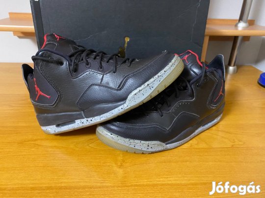Jordan courtside 23 black/ Gym red-particle grey noir