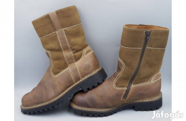 Josef Seibel gyapjúbéléses bőr csizma, 40 -es