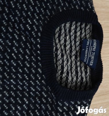 Joseph Turner 100 % gyapju férfi pulóver