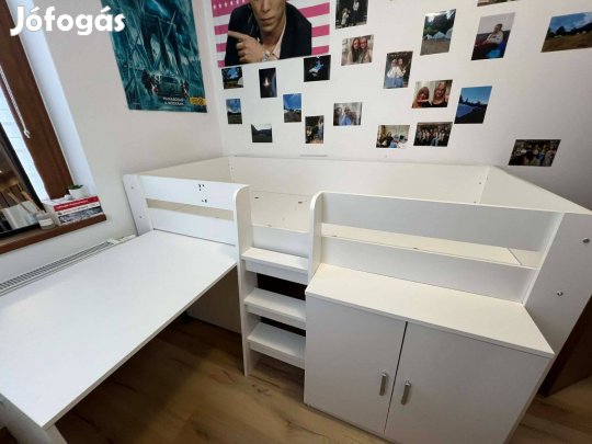 Joy emeletes gyerekágy íróasztallal ifjúsági ágy
