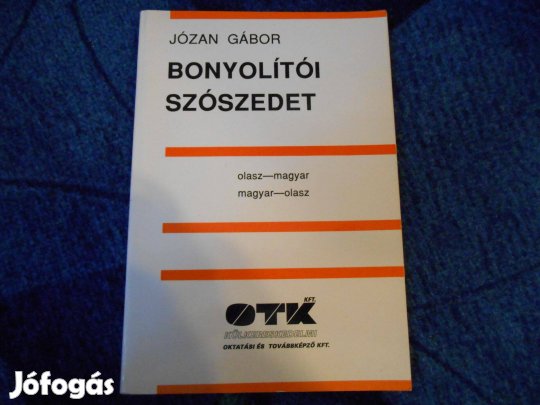 Józan Gábor:Bonyolítói szószedet