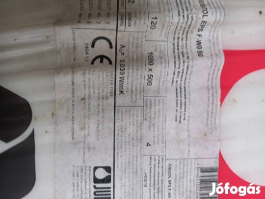 Jub EPS homlokzati szigetelő.