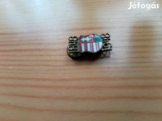 Jubileumi 1848-1948 zománcos gomblyuk jelvény 1848/1849-e