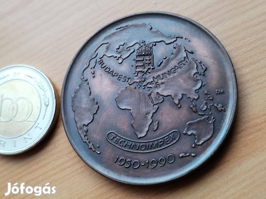 Jubileumi 1950-1990 Technoimpex bronz érem