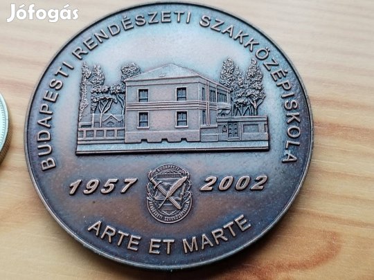 Jubileumi érem 1957-2002 "Budapesti Rendészeti Szakközépisk