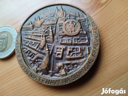 Jubileumi érem peremirattal Szlovák Numizmatikai Társaság 19