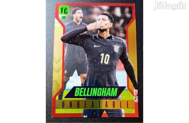 Jude Bellingham Anglia Piros Unbeatable focis kártya Top Class 2025