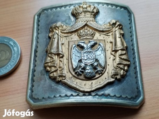 Jugoszláv Királyság Tiszti Övcsat 1930-as évekből