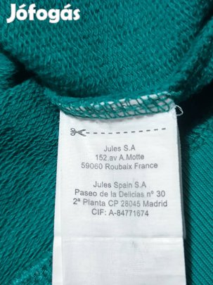 Jules türkiz/sötétzöld férfi pulóver