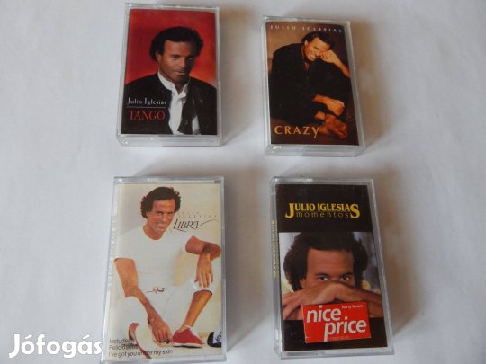 Julio Iglesias Műsoros Audió kazetták 4 Darabos szettben Eredeti