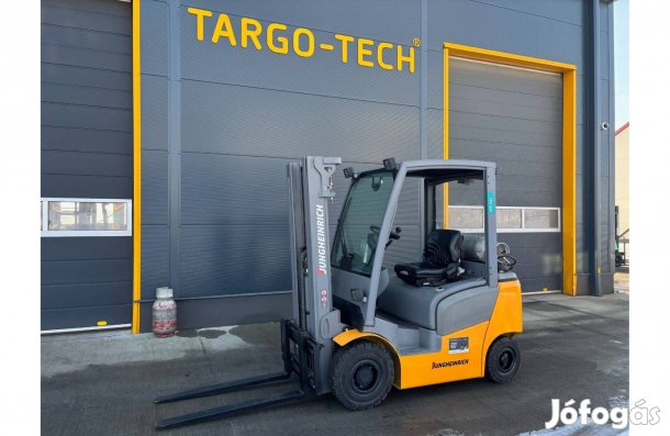 Jungheinrich 1,6 tonnás targonca gáz2021 triplex oldalmozg újszerű