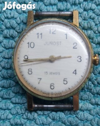Junost női aranyozott óra, felhúzós még most is pontosan jár !!