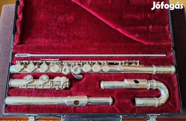 Jupiter 511E fuvola normál- és kanyar fejjel, kiváló tanulóhangszer