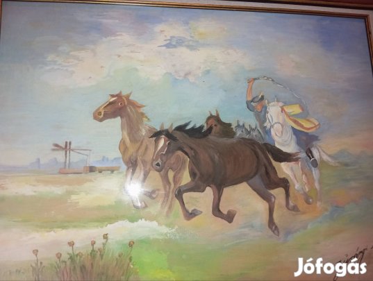 Jurányi László tempera festmény eladó 