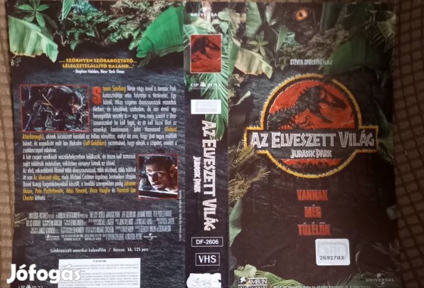 Jurassic Park 2. - Elveszett világ - kaland vhs
