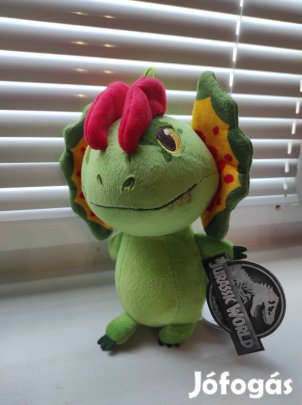 Jurassic Word Dilophosaurus plüss Új! Címkés!