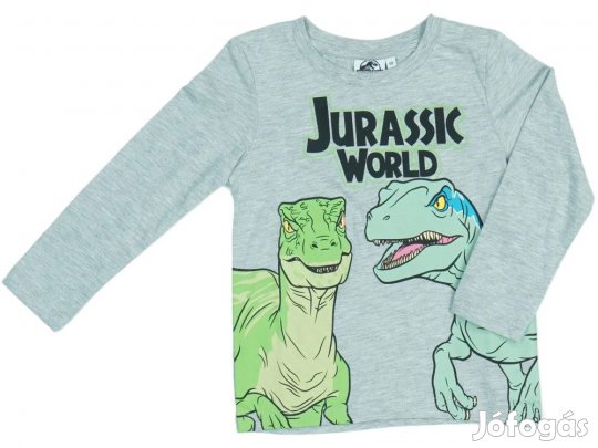 Jurassic World Új (címkés) Fiú Hosszú ujjú felső (Méret: 110)