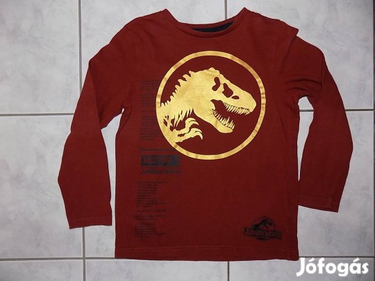 Jurassic parkos hosszúujjú póló, 128-as