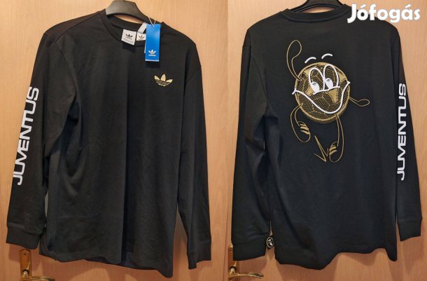 Juventus eredeti adidas Originals 2024-25 fekete hosszú ujjú
