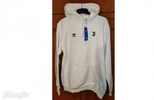 Juventus eredeti adidas Originals fehér kapucnis pulóver (M)