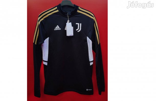 Juventus eredeti adidas fekete arany hosszú ujjú felső (S, XL)