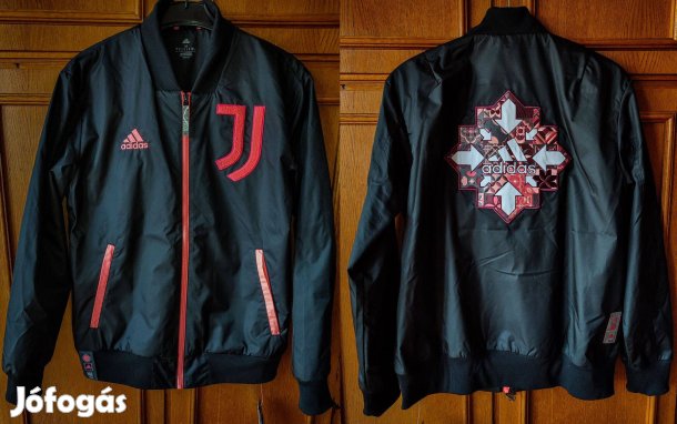 Juventus eredeti adidas fekete bomber dzseki (M)