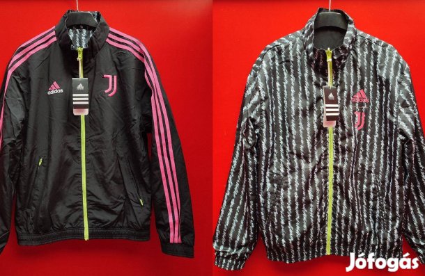 Juventus eredeti adidas fekete dupla oldalú kifordítható dzseki (M)