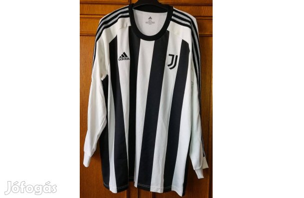 Juventus eredeti adidas fekete fehér hosszú ujjú felső (M, 2XL)