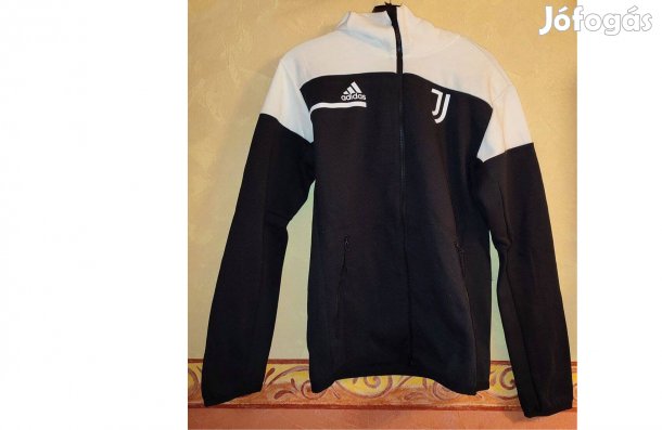 Juventus eredeti adidas fekete fehér kapucnis kabát (M)