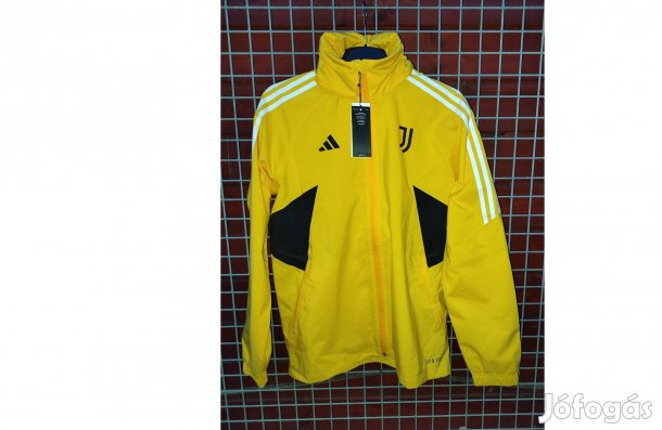 Juventus eredeti adidas kapucnis sárga fekete dzseki