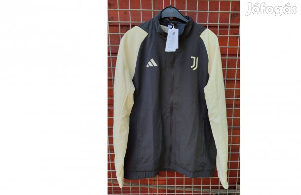 Juventus eredeti adidas szürke fehér cipzáras felső (L)