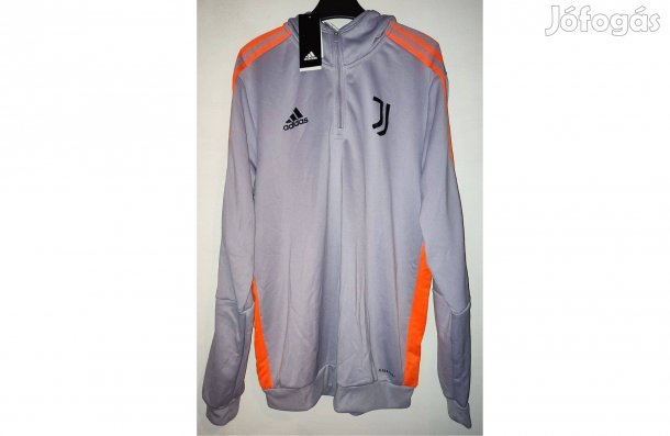 Juventus eredeti adidas szürke narancs kapucnis felső (M)