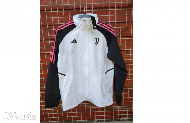 Juventus eredeti fehér adidas kapucnis dzseki (M)