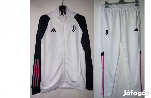 Juventus eredeti fehér fekete adidas szabadidő felső (M)