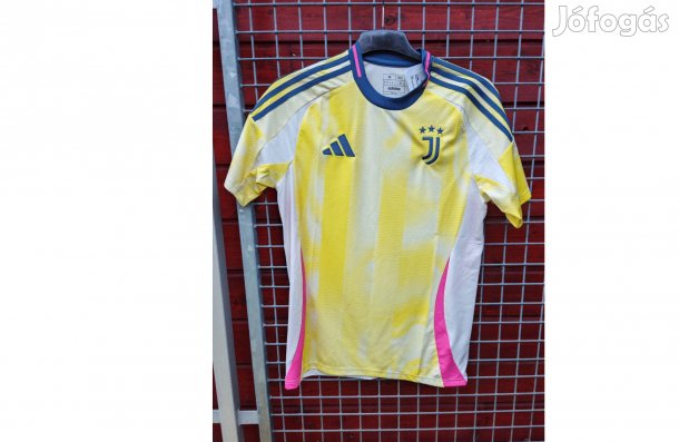 Juventus eredeti fehér sárga pink adidas 2024-25 mez (M)