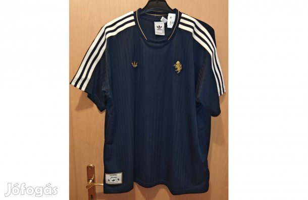 Juventus eredeti fekete adidas Originals Icon mez póló