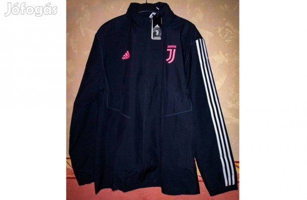 Juventus eredeti fekete adidas kapucnis széldzseki (XL)