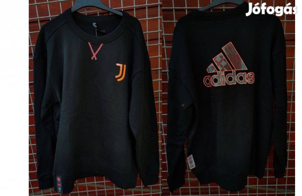 Juventus eredeti fekete adidas pulóver (L)