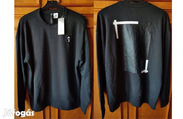 Juventus eredeti fekete adidas pulóver (M)