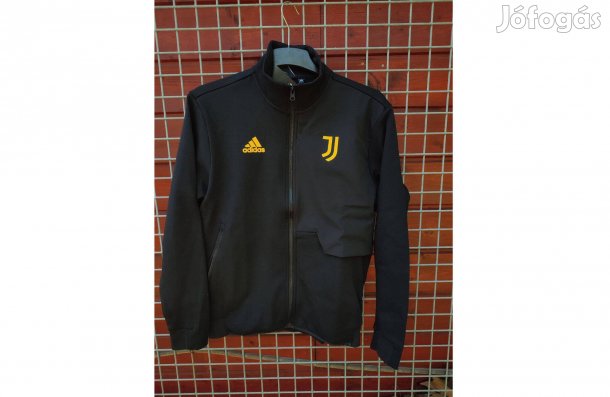 Juventus eredeti fekete sárga adidas cipzáras felső (M)