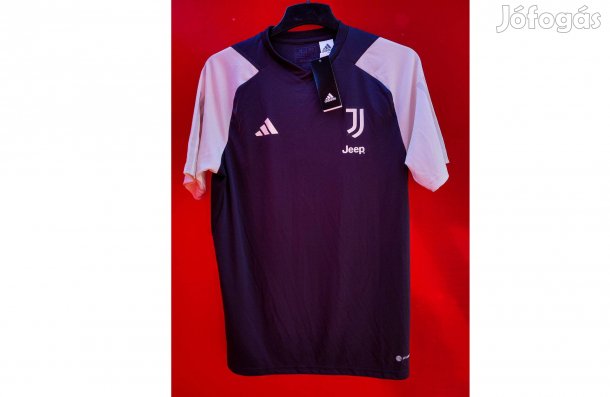 Juventus eredeti fekete vajfehér adidas edzőmez (M)