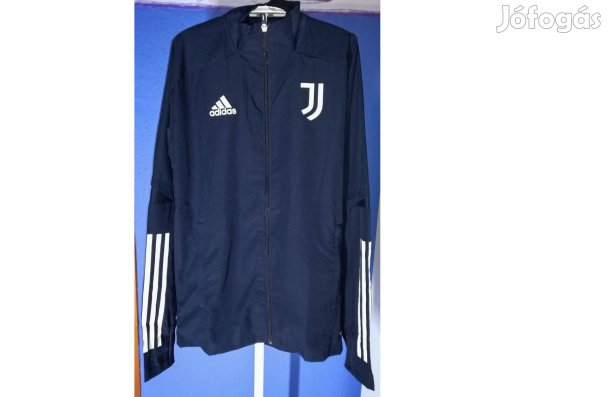 Juventus eredeti sötétkék adidas cipzáras felső (XS)