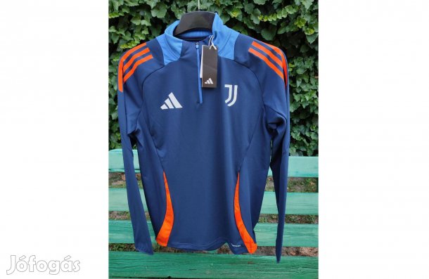 Juventus eredeti sötétkék adidas cipzáras nyakú felső