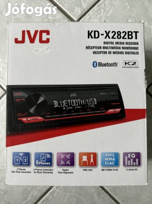 Jvc Kd-x 282bt usb/auxbluetooth dobozában újszerű ingyen posta