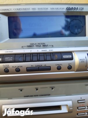 Jvc-Mx-Md 70R. Minidisc,Cd,Kazetta,Erősítővel! Rds rádió,50vatal,  